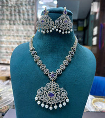 NECKLACE necklace 048 DIAMOND EMETHYST PURPLE