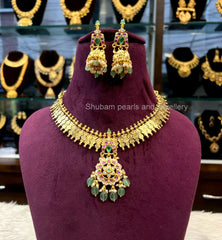 NECKLACE Premium necklace 01 NAKSHI JADAU MIX MULTI COLOR