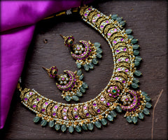 NECKLACE necklace 712 NAKSHI KEMPU MULTI COLOR