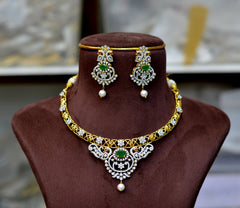 NECKLACE hasli 009 DIAMOND EMERALD