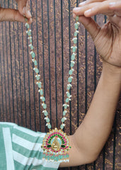 BEADS MALA AND CHAINS Jadau beads 002 MULTI COLOR 18-20