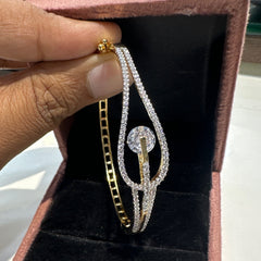 BRACELET/BANGLE Bracelet 046 DUAL PLATING DIAMOND LOOK Openable