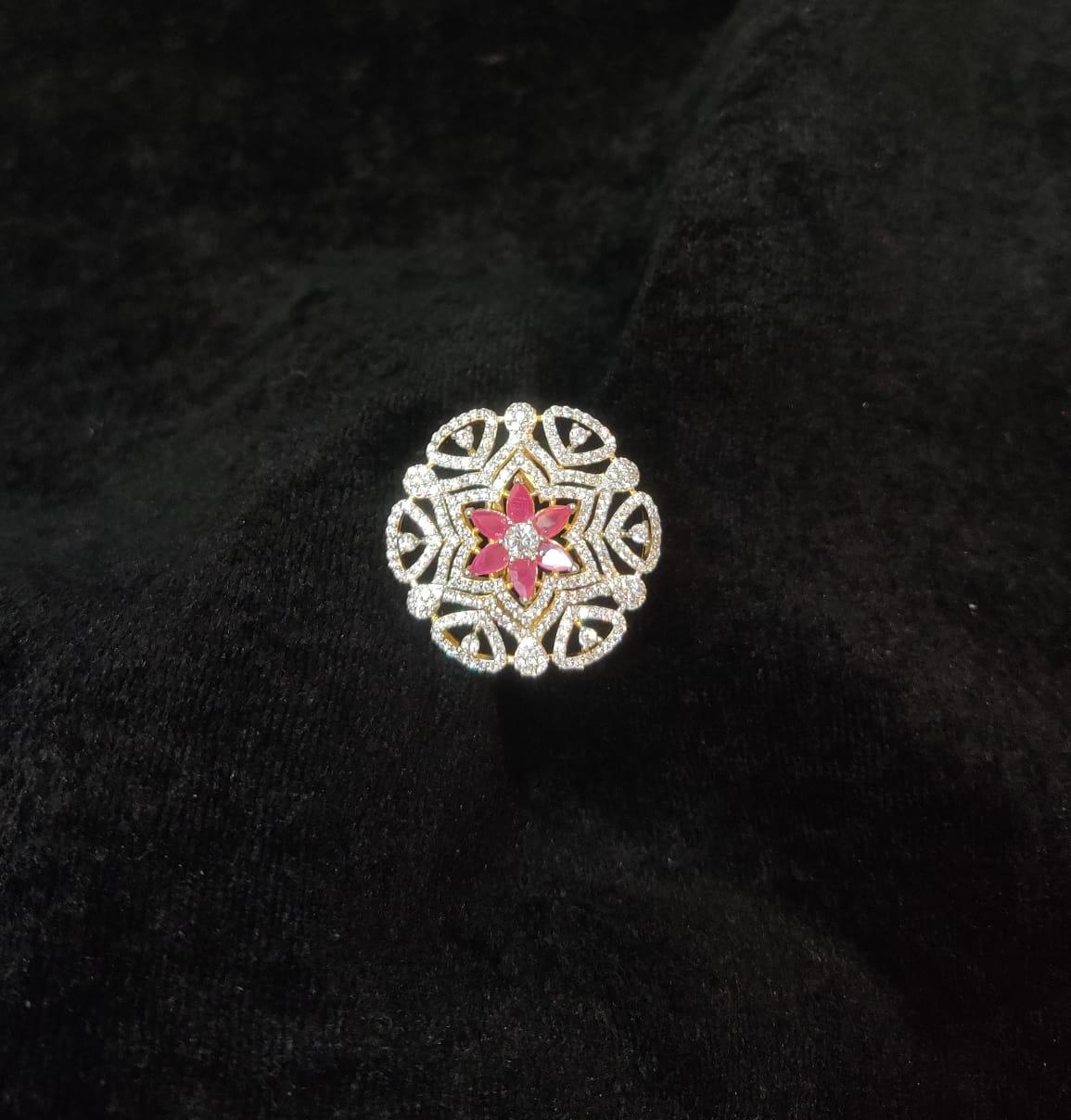 FINGERRING Finger ring 030 DIAMOND RUBY