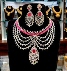 NECKLACE necklace 623 DIAMOND RUBY