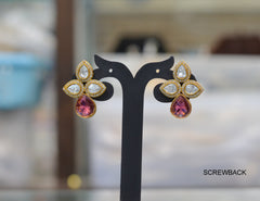 Earring Earrings 264 MOZONITE RUBY