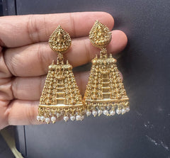Earring Earrings 271 NAKSHI ANTQIUE GOLDEN