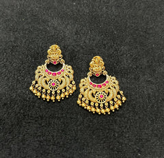 Earring Earrings 253 NAKSHI KEMPU MULTI COLOR