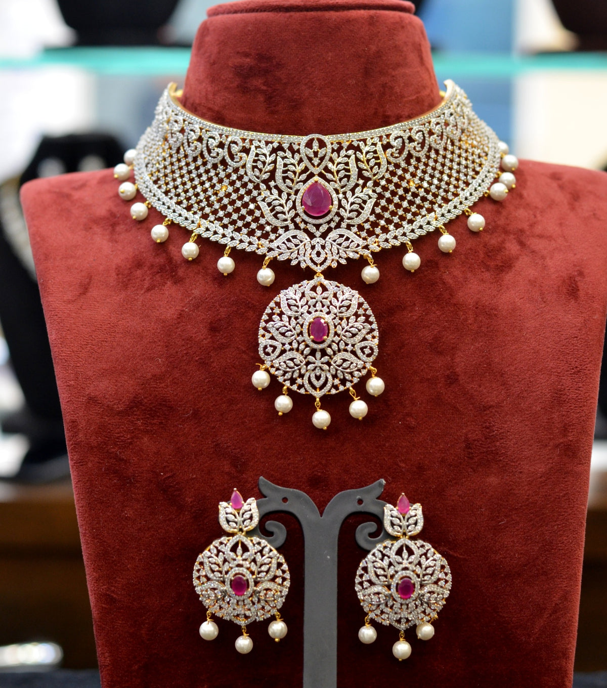 CHOKER CH012 DIAMOND  RUBY
