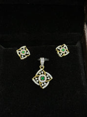 PENDANT SET / LOCKETS pendant set 299 DIAMOND EMERALD
