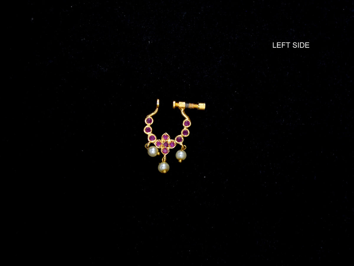 ACCESSORIES  Nose Ring 18 KEMPU RUBY