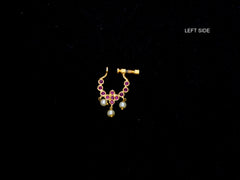 ACCESSORIES  Nose Ring 18 KEMPU RUBY