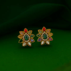 STUDS EARTOPS NAVRATNA EARTOPS 038 Navratna medium