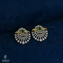 PENDANT SET CHAINS Pendant set 211 DIAMOND EMERALD