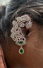 Earring Earcuff 016 DIAMOND RUBY