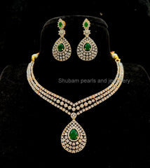 NECKLACE Necklace 575 DIAMOND EMERALD