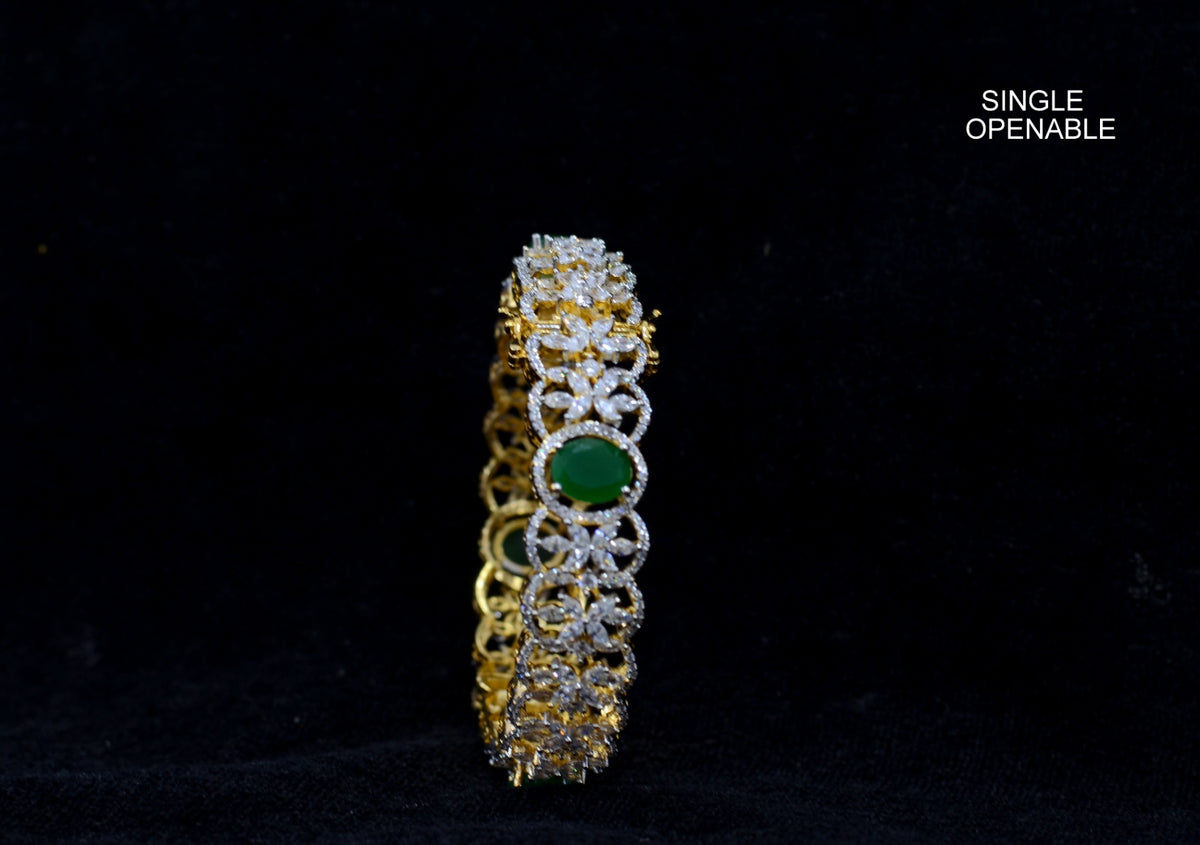 BRACELET/BANGLE Bangle 057 EMERALD 2 '6 Openable Bangle