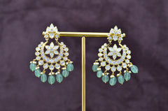 Earring Earrings 262 GOLDEN STONE EMERALD
