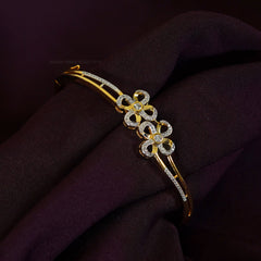 BRACELET/BANGLE Bracelet 054 DUAL PLATING DIAMOND LOOK Openable