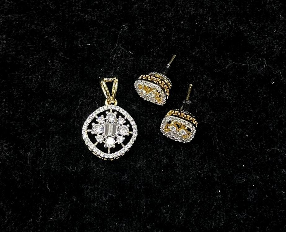 PENDANT SET CHAINS Pendant set 021 DIAMOND WHITE