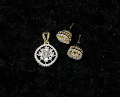PENDANT SET CHAINS Pendant set 021 DIAMOND WHITE
