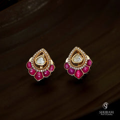 Earring Earrings 021 MOZONITE RUBY