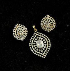 PENDANT SET CHAINS pendant set 178 DIAMOND WHITE