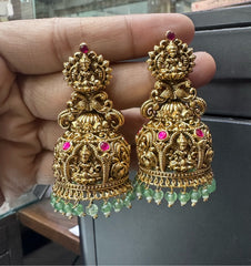 Earring Earrings 292 NAKSHI JADAU MIX RUBY
