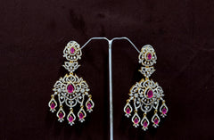 Earring Eartops 213 DIAMOND RUBY