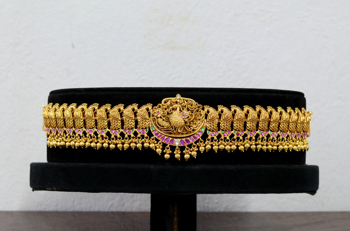 VADDANAM Vaddanam 045 KEMPU JADAU LOOK GOLDEN