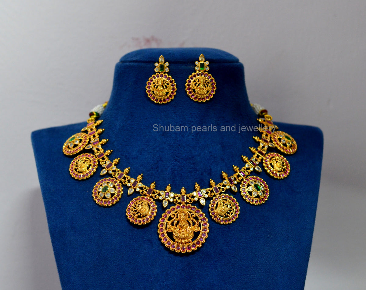 NECKLACE necklace 895 NAKSHI AD STONE MULTI COLOR