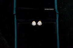 Earring eartops 134 DIAMOND DUAL PLATING DIAMOND LOOK