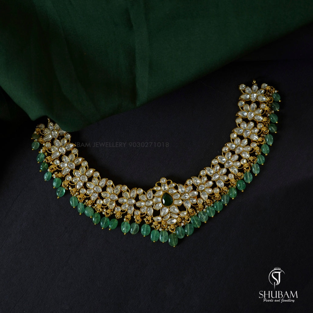 JADAU Necklace 211 MOZONITE WHITE