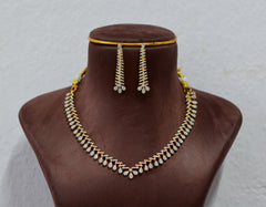 NECKLACE necklace 919 DIAMOND DUAL PLATING DIAMOND LOOK