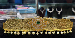 VADDANAM Wb117 GOLDEN STONE pearls