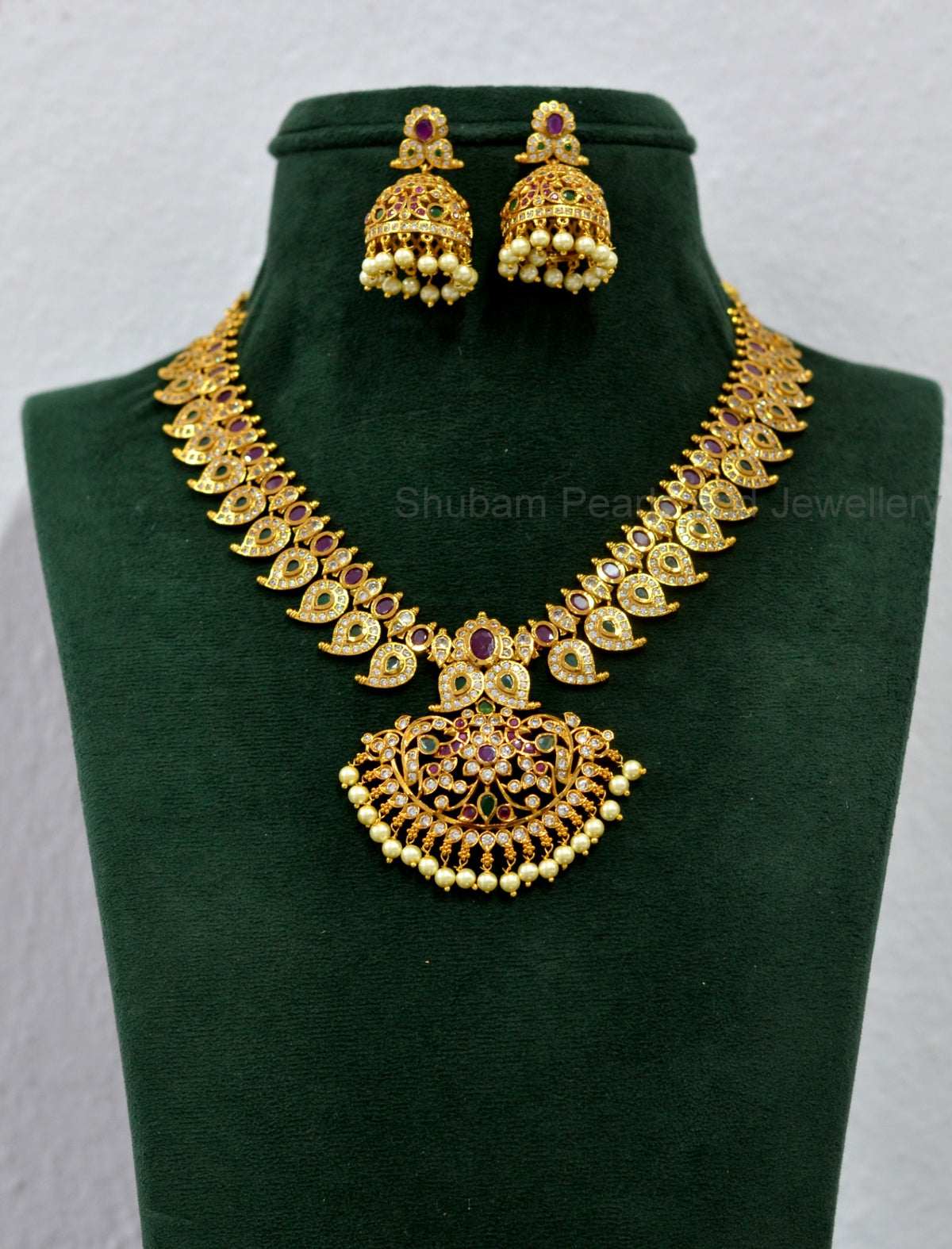 NECKLACE nk014 MATTE NAKSHI MULTI COLOR