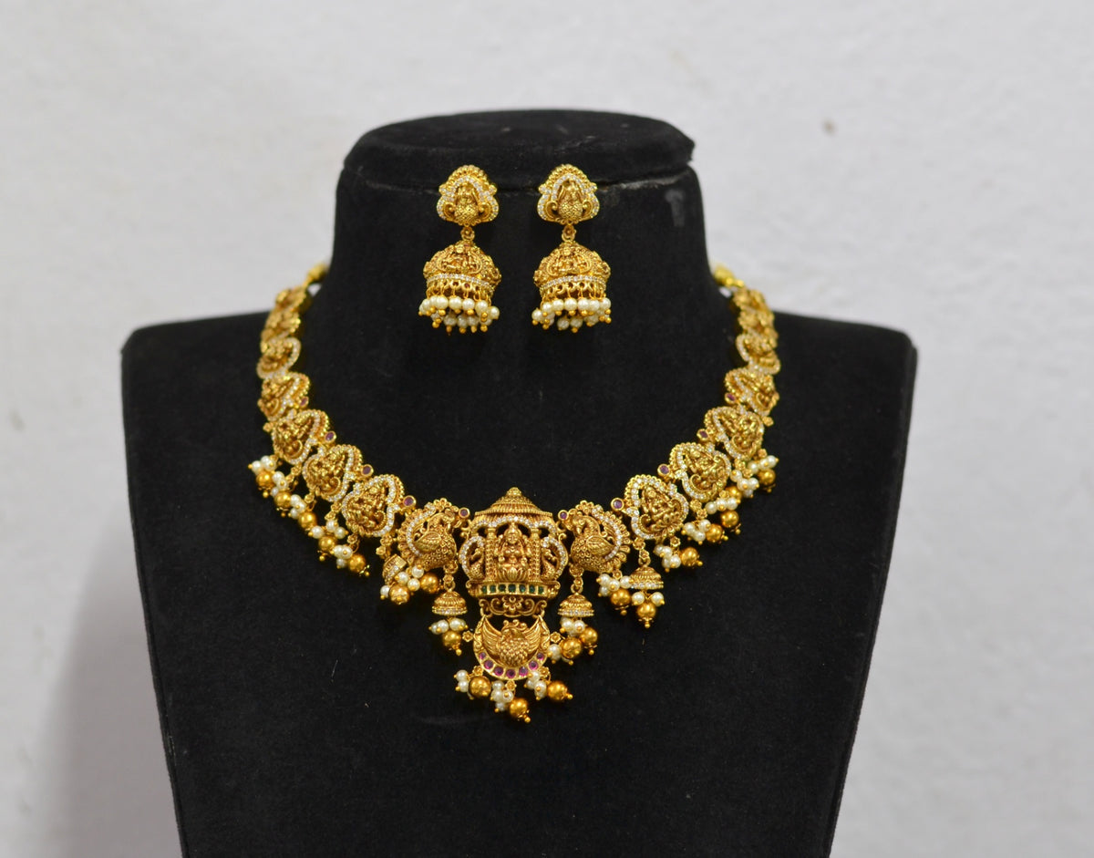 NECKLACE necklace 964 NAKSHI ANTQIUE GOLDEN