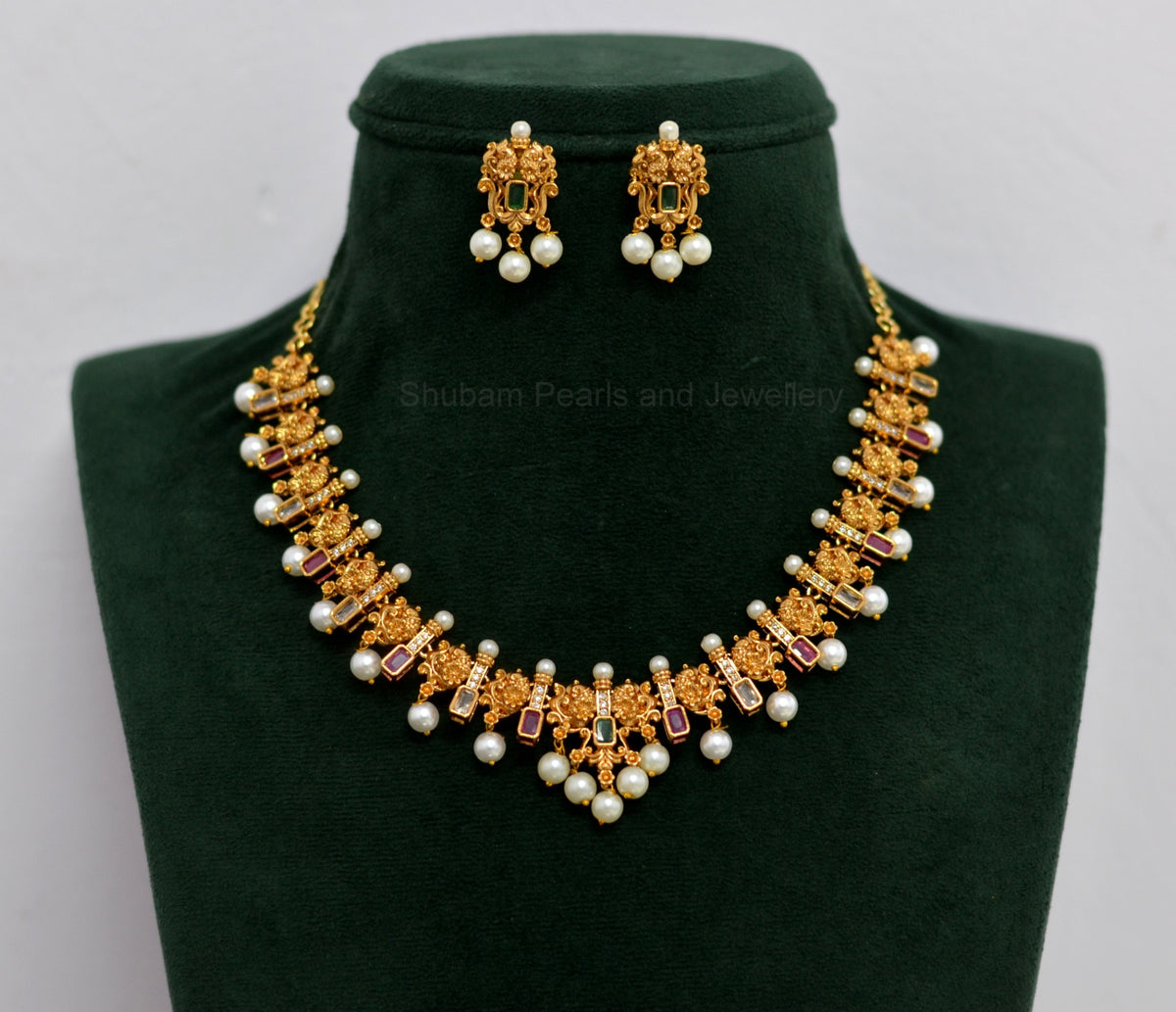 NECKLACE Nk222 MATTE NAKSHI MULTI COLOR