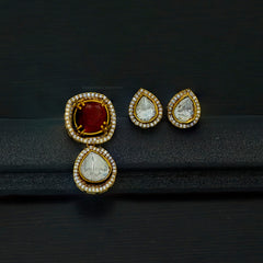 PENDANT SET / LOCKETS pendant set 294 MOZONITE RUBY