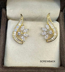 Earring Eartops 045 DIAMOND WHITE