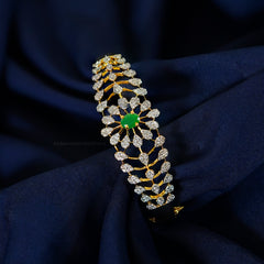 BRACELET/BANGLE bracelet 048 EMERALD Openable