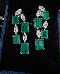 NECKLACE necklace 725 PLATINUM EMERALD