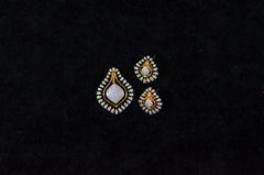PENDANT SET / LOCKETS Pendant set 029 DIAMOND DUAL PLATING DIAMOND LOOK
