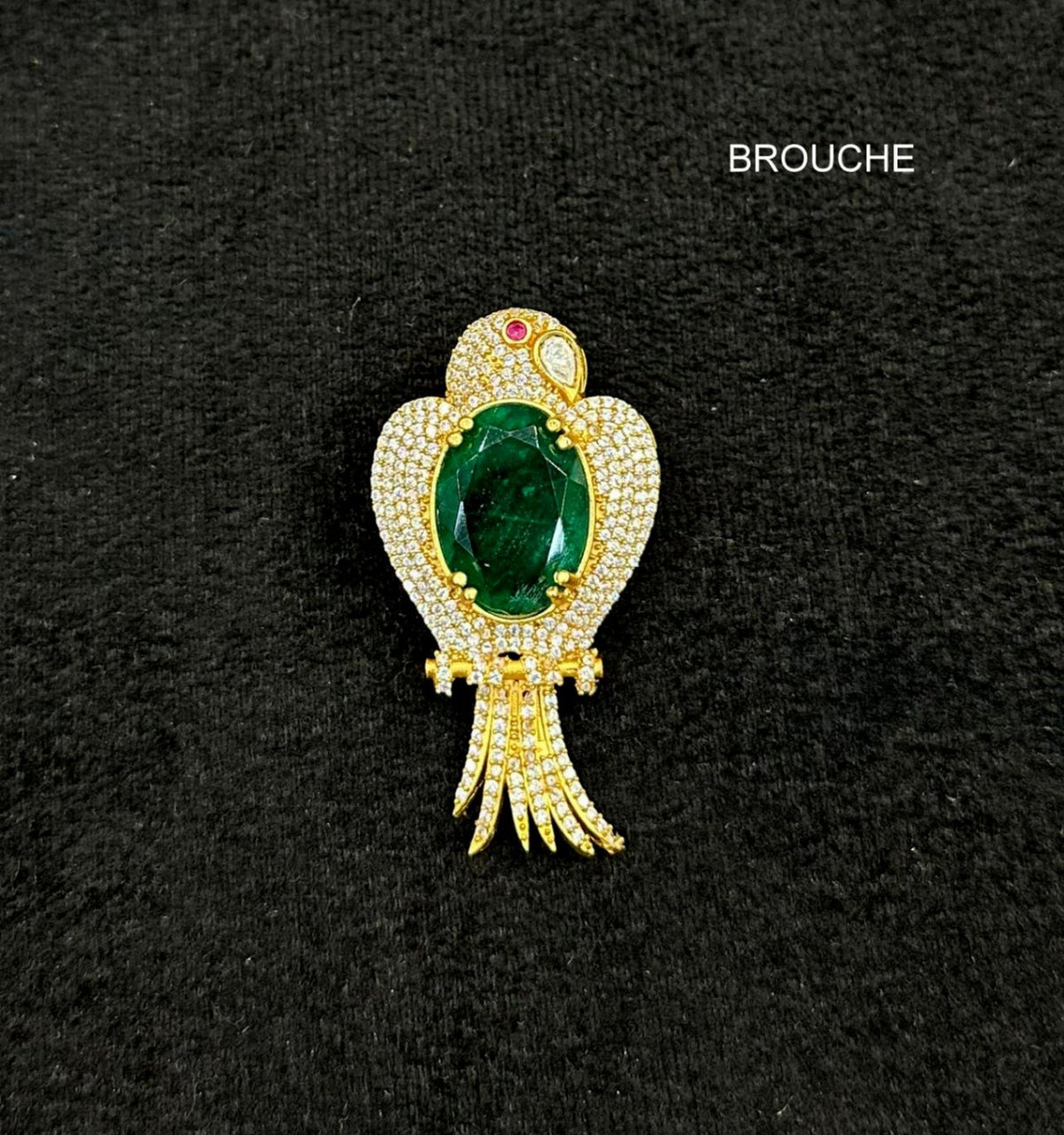 ACCESSORIES  brouche 008 GOLDEN STONE medium