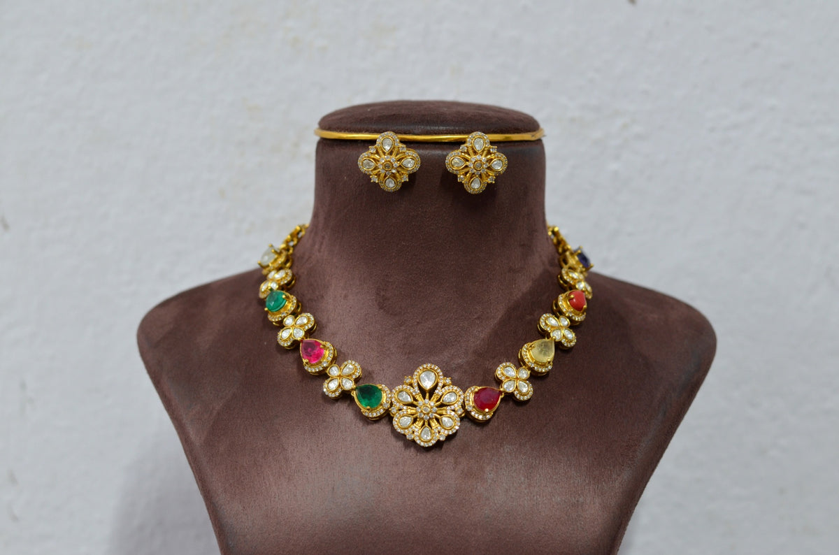 NECKLACE necklace 817 MOZONITE Navratna