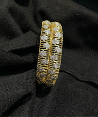 BRACELET/BANGLE Bangles 037 DUAL PLATING DIAMOND LOOK 2'4