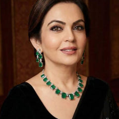 NECKLACE necklace 725 PLATINUM EMERALD