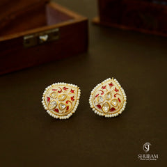 Earring Earrings 020 Meenakari RUBY