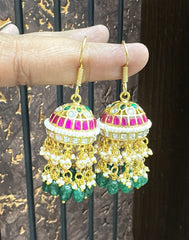 Earring Earrings 014 JADAU MULTI COLOR