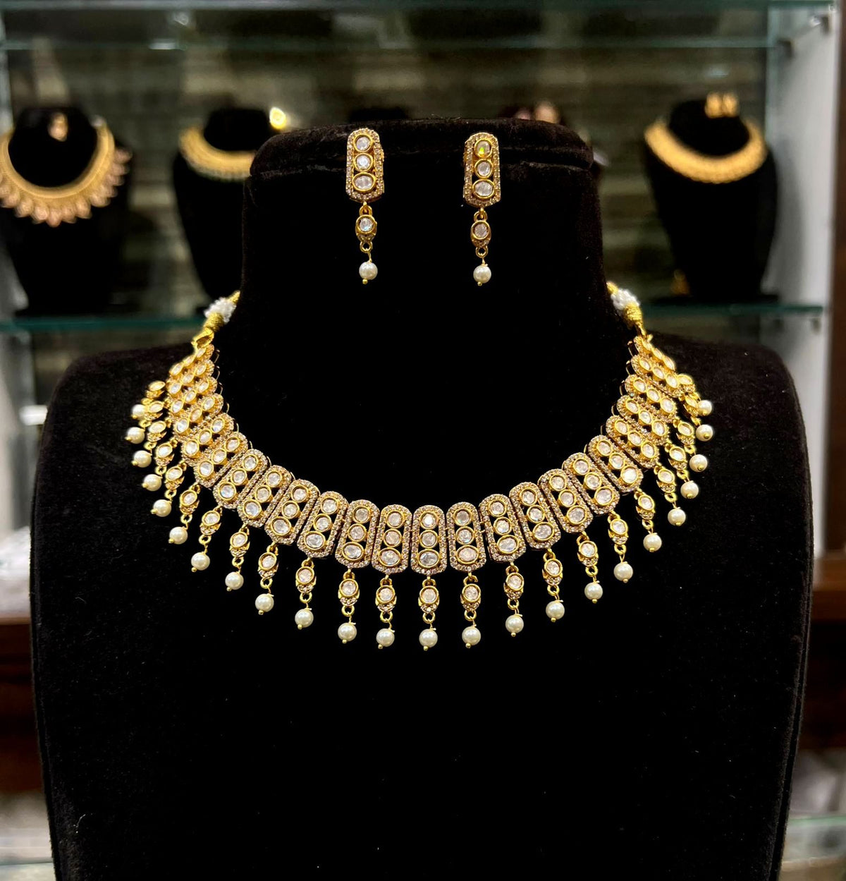 NECKLACE NECKLACE 643 MOZONITE GOLDEN