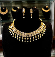 NECKLACE NECKLACE 643 MOZONITE GOLDEN